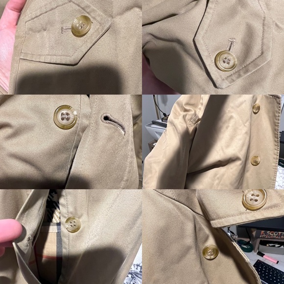 ❌SOLD❌Vintage Oversized BURBERRY Nova Check British Khaki Trench - Mint! - Picture 16 of 16